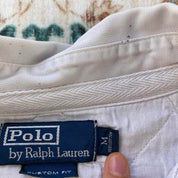 Polo Ralph Lauren grey rugby polo shirt with green pony logo and classic fit.