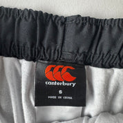 Canterbury Black and White Uncuffed Branded Joggers S