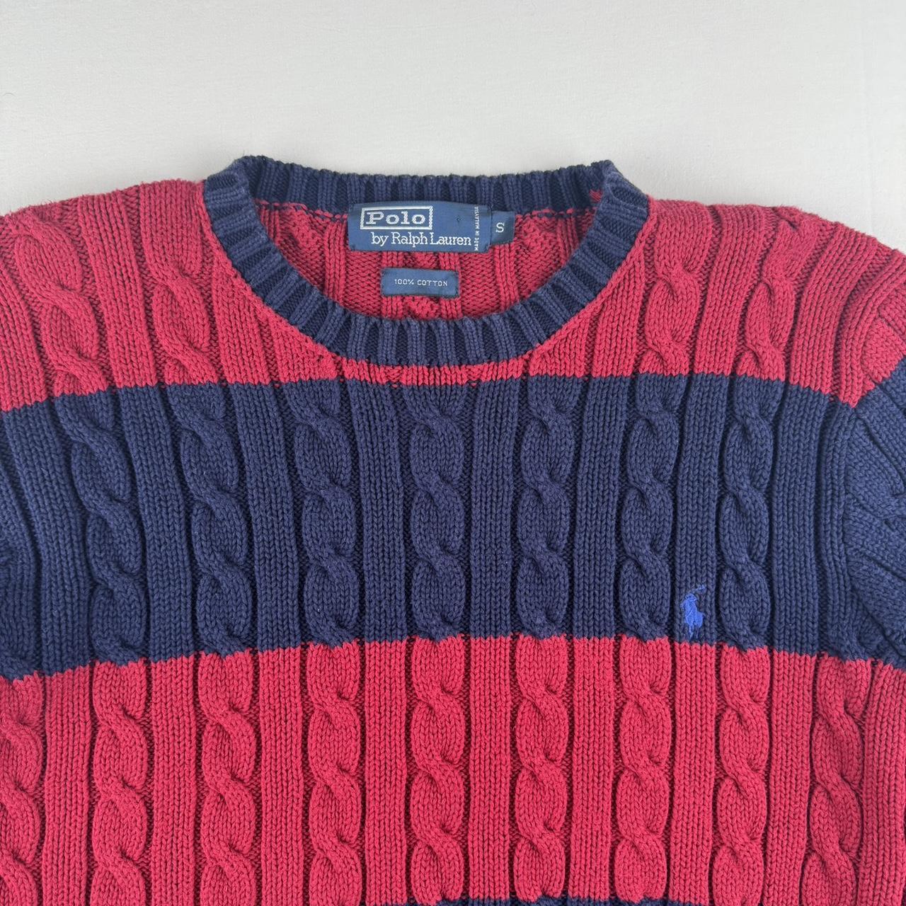 Polo Ralph Lauren Embroidered Pony Striped Knitted Jumper S
