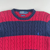 Polo Ralph Lauren Embroidered Pony Striped Knitted Jumper S