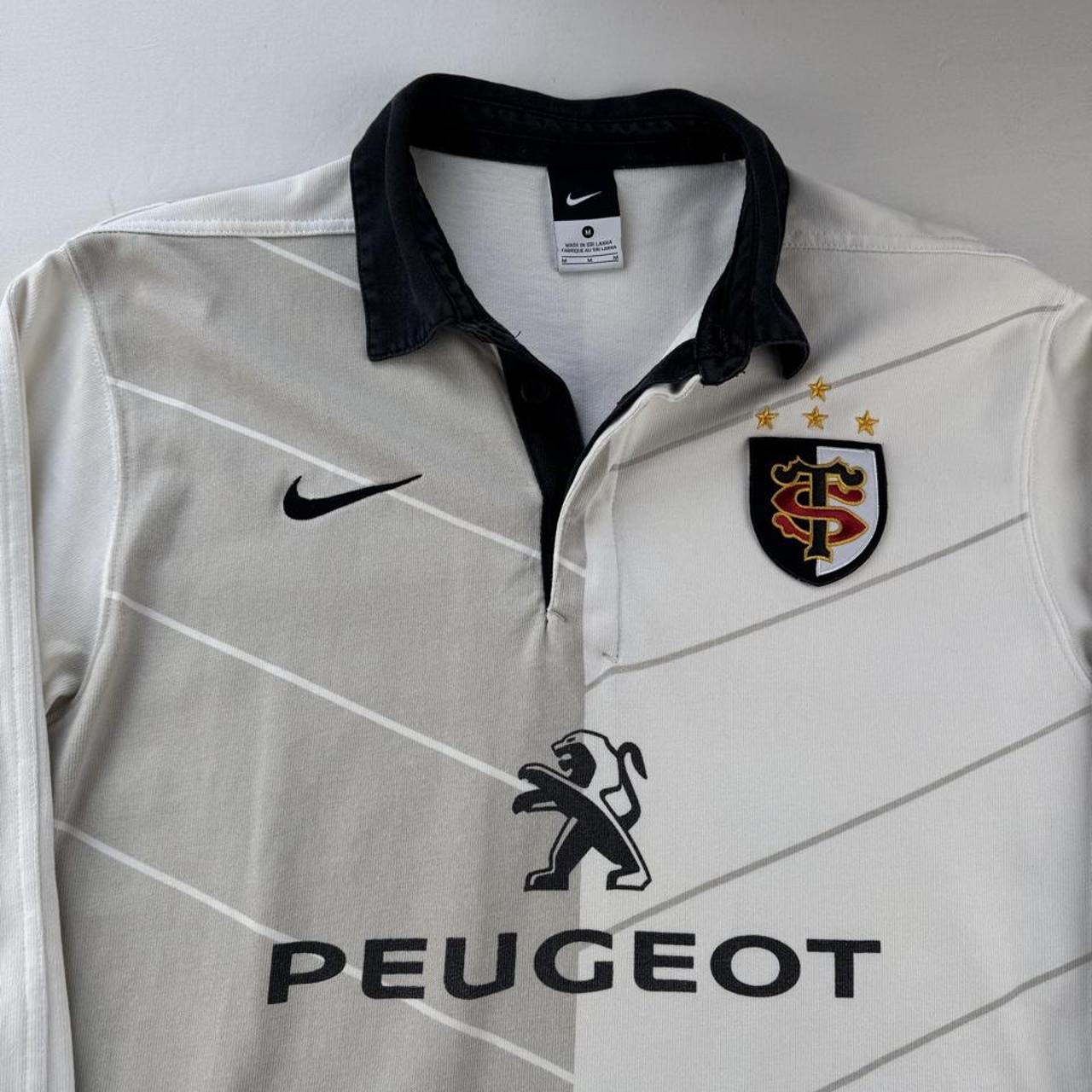 Stade Toulousain Nike Embroidered Rugby Polo Shirt M