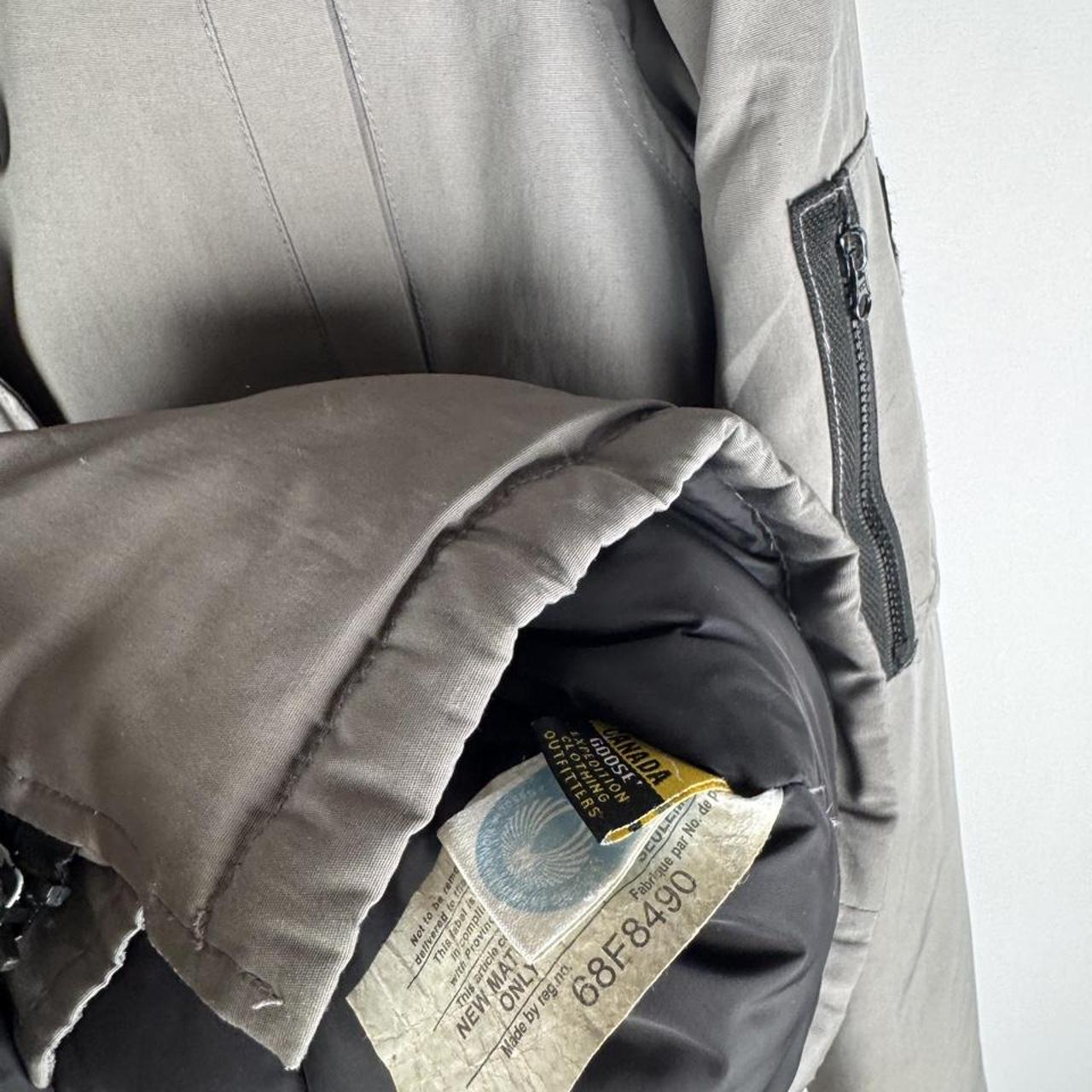 Canada Goose black Montebello parka jacket with fur-lined hood and logo patch.