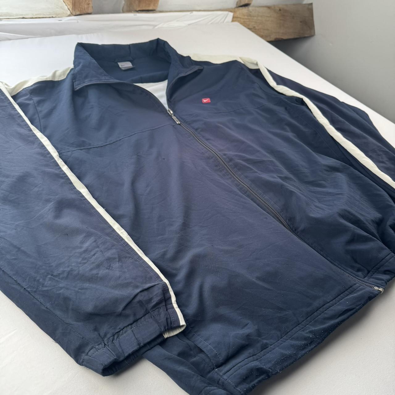 Vintage 2000s Nike Embroidered Logo Track Jacket XXL