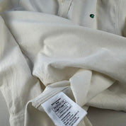 White and Green Carhartt WIP Long Sleeve Madison Corduroy Button Down Shirt M