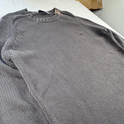 Yves Saint Laurent Crewneck Knit Sweater in Grey Size XL