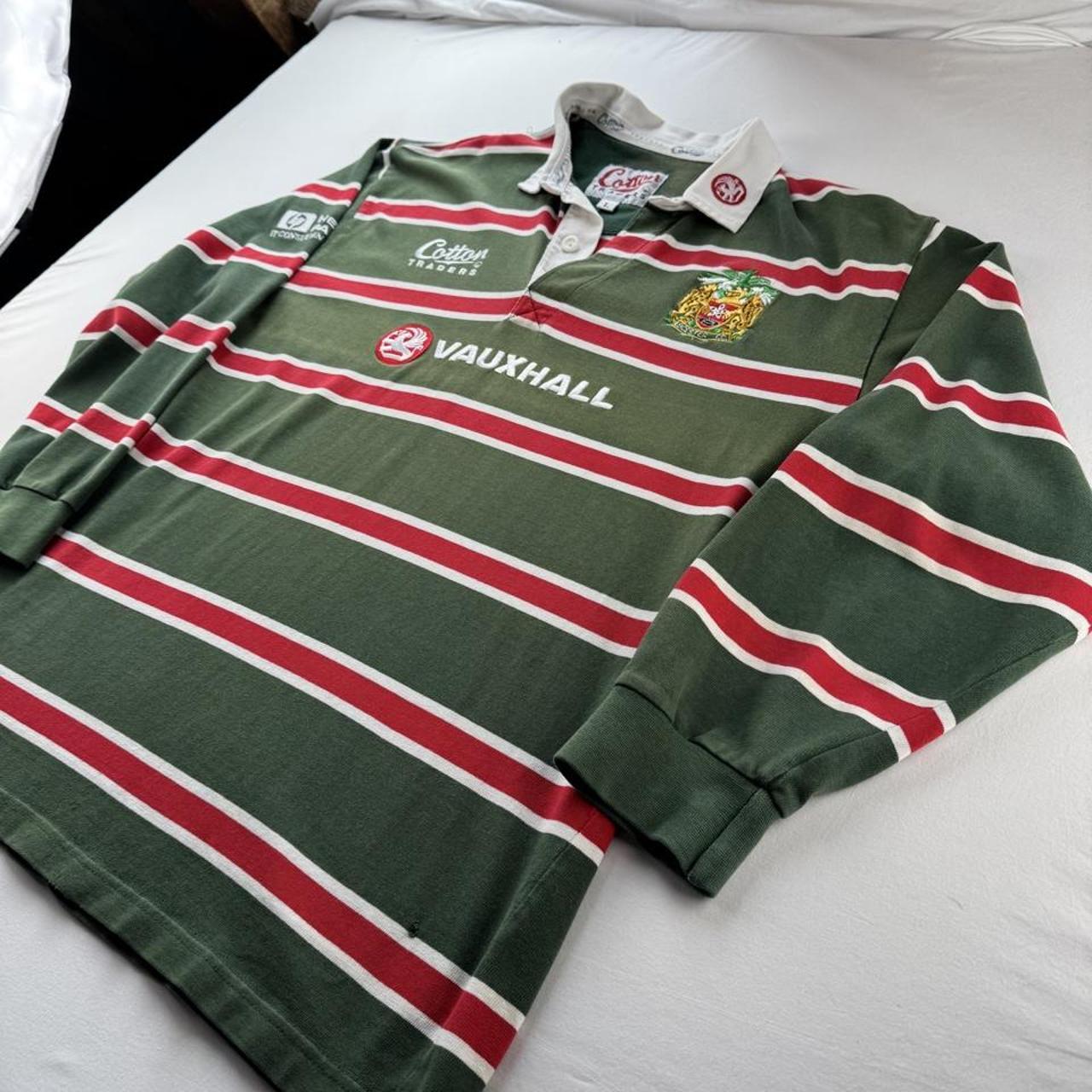 1999-2000 Cotton Traders Leicester Tigers Rugby Polo Shirt L