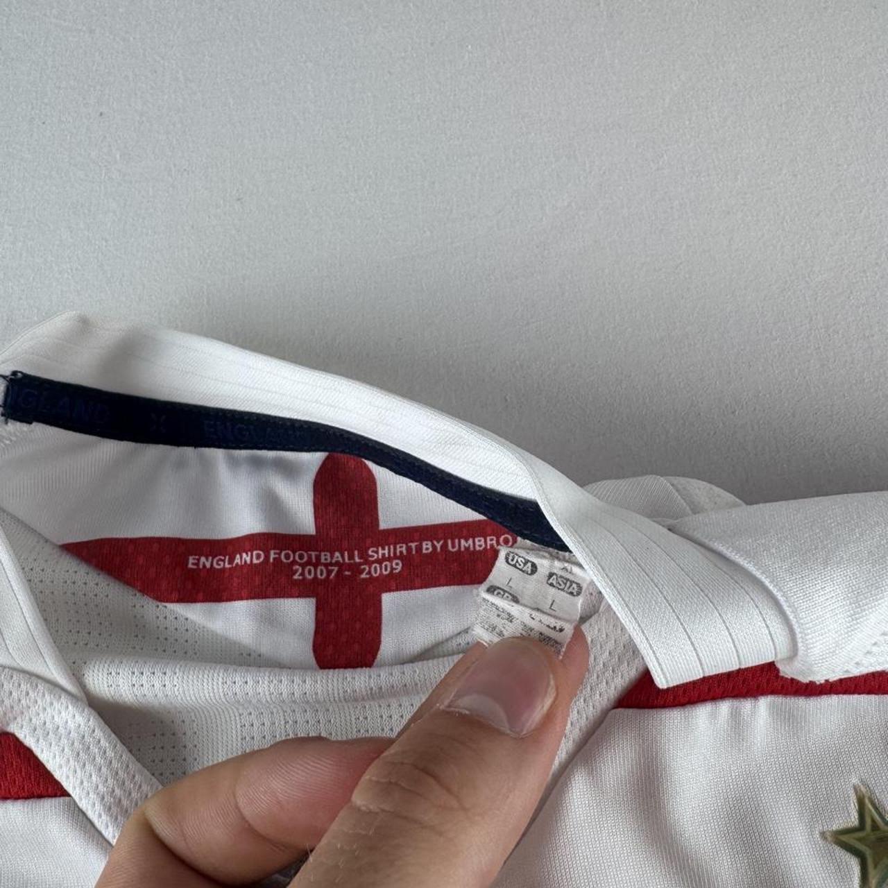 2007-09 Umbro England Football Home Jersey L