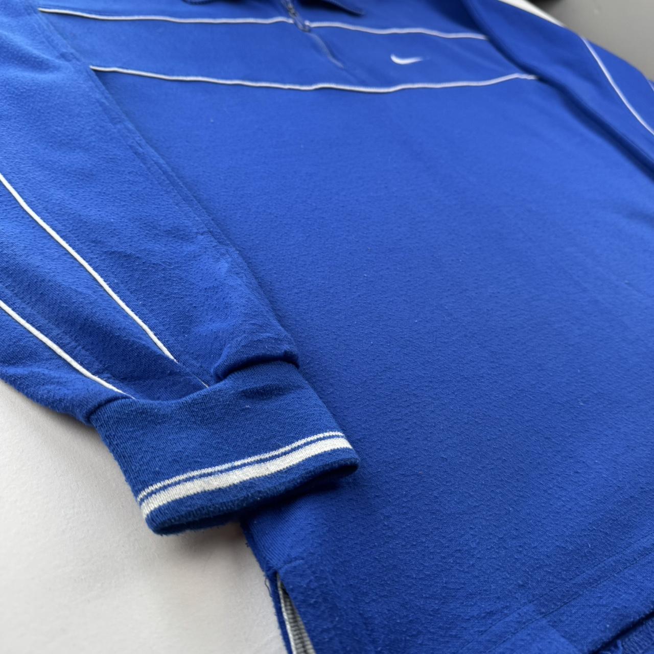 1990s Made in USA Embroidered Swoosh Quarter Zip L