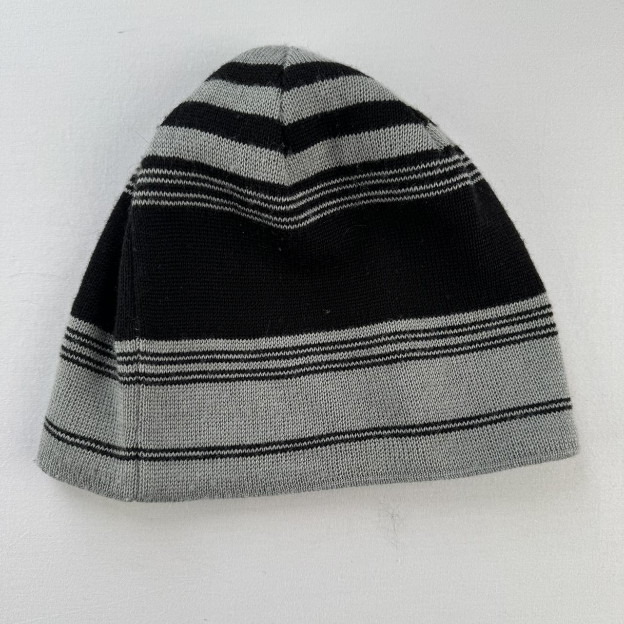 Y2k Oakley Embroidered Logo Striped Beanie