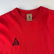 Red Nike ACG Embroidered Spellout T-Shirt S