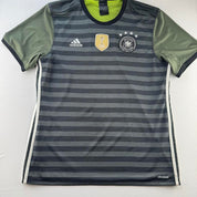 Germany Adidas 2016-17 Away Striped Playing Shirt XL