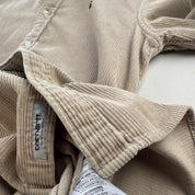 Beige Carhartt WIP Long Sleeve Madison Corduroy Button Down Shirt M