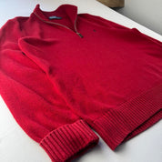 Polo Ralph Lauren Embroidered Pony Knitted Quarter Zip L