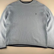 Yves Saint Laurent YSL Embroidered Ribbed Heavyweight Knitted Jumper L