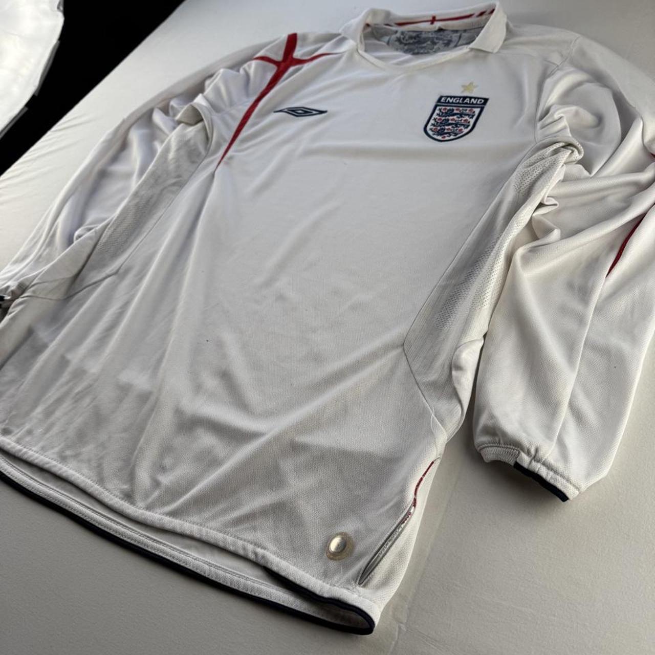 Umbro England 2004-06 Home Long Sleeve Playing Shirt M