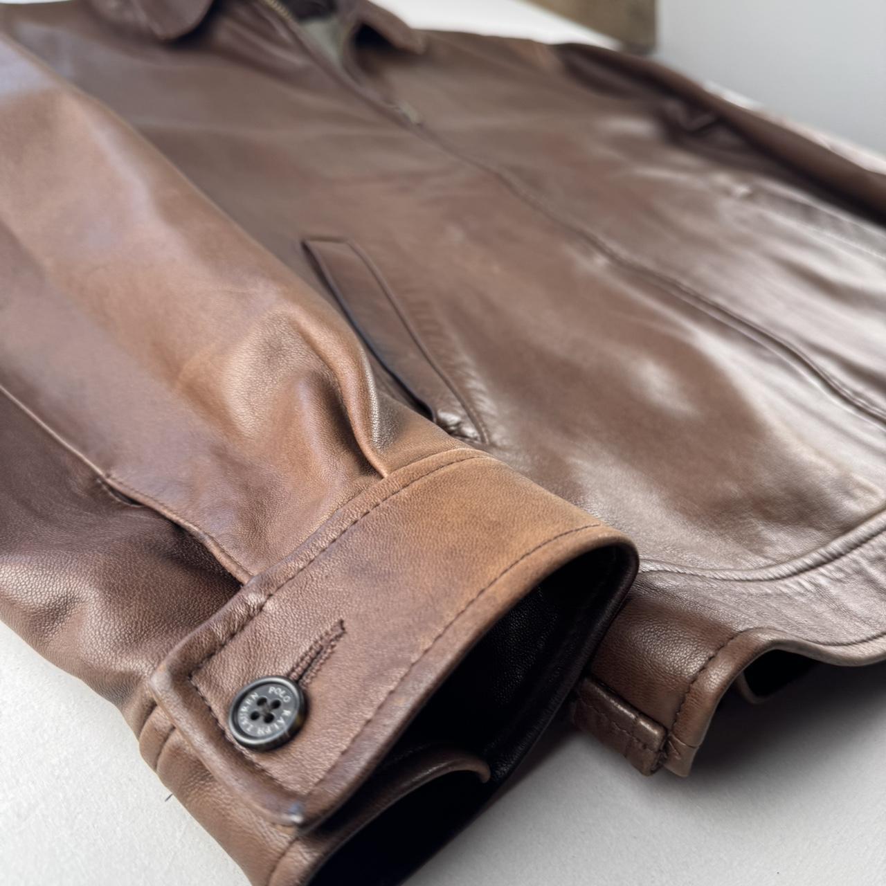 Polo Ralph Lauren Brown Leather Jacket M