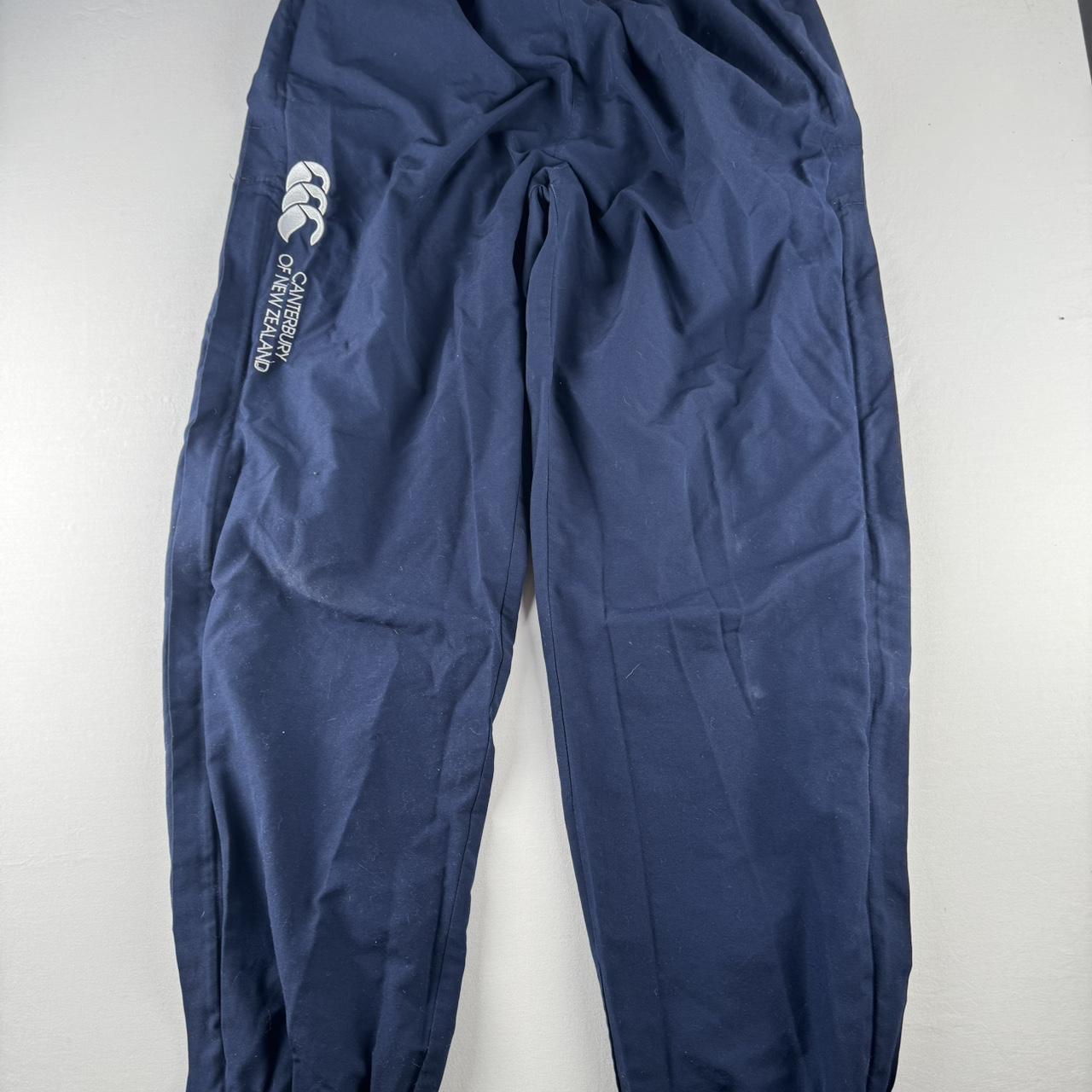 Navy White Cuffed Canterbury Joggers L