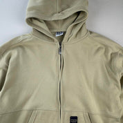 1990s Nike Embroidered Spellout Full Zip Fleece Hoodie S