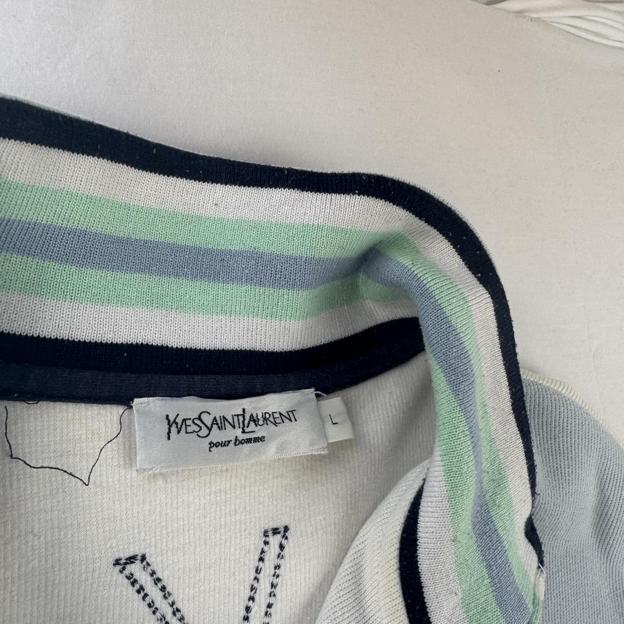 Yves Saint Laurent Track Jacket in White Size L