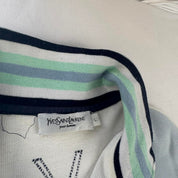 Yves Saint Laurent Track Jacket in White Size L