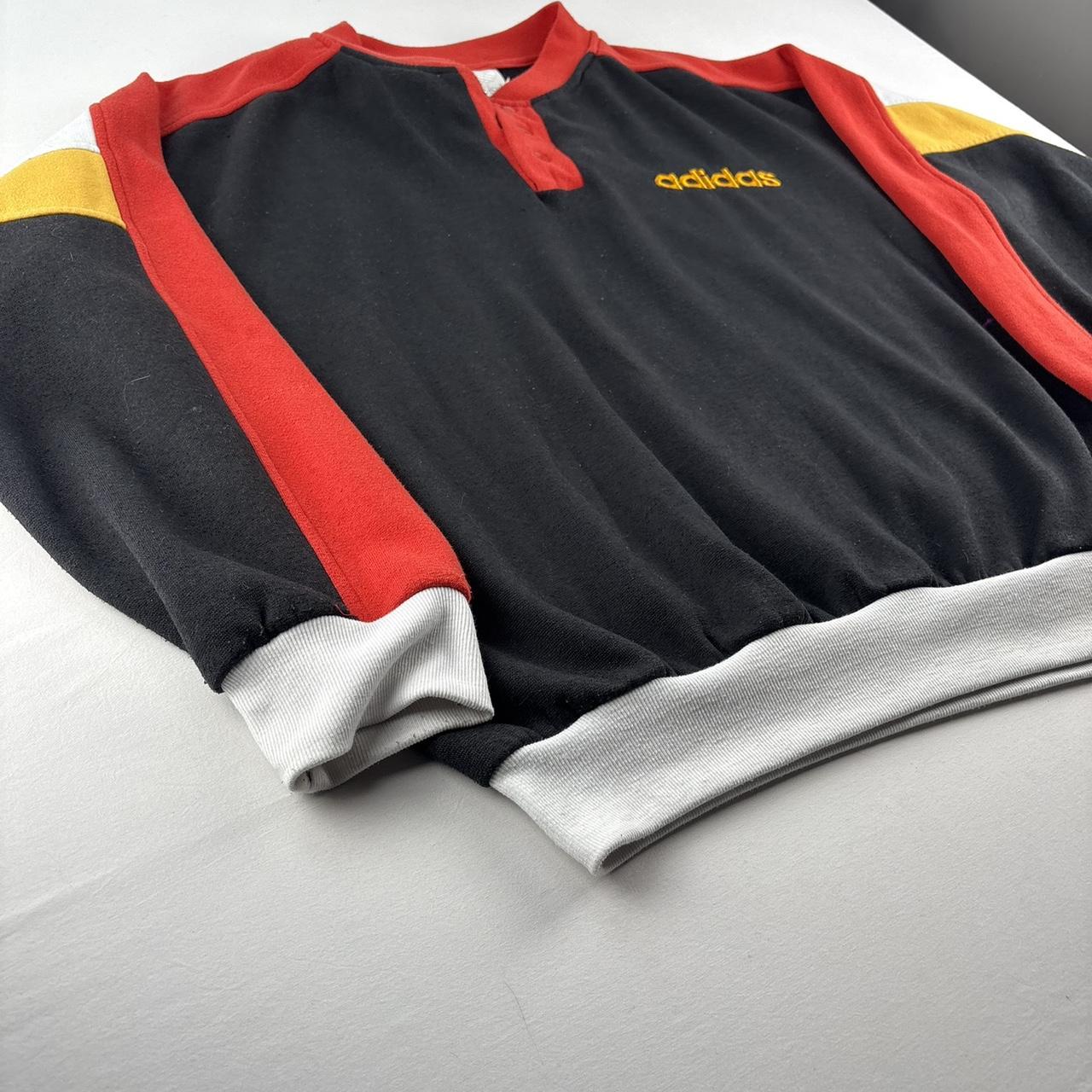 1990s Adidas Embroidered Spellout Oversized Jumper S