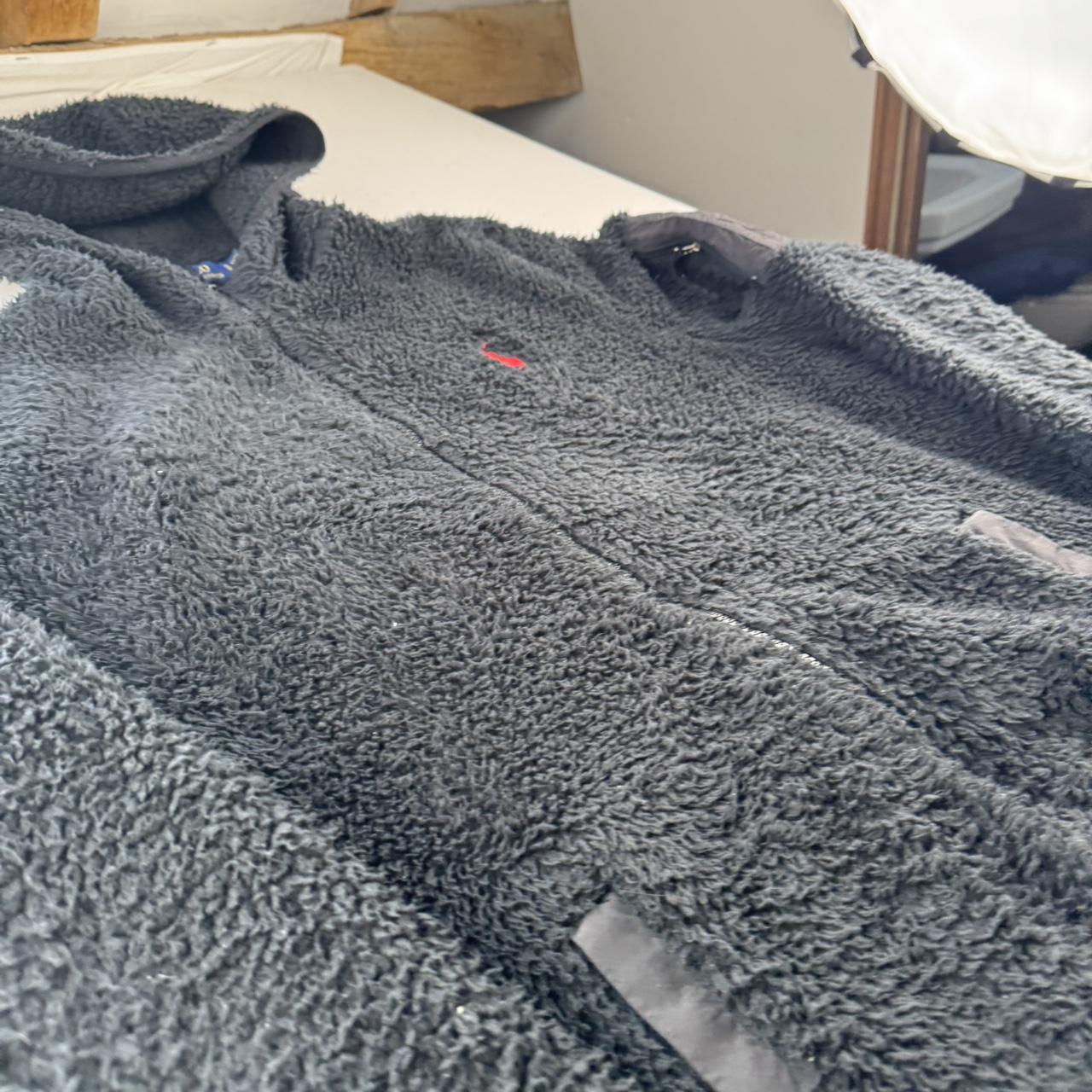 Modern Polo Ralph Lauren Red Pony Sherpa High Neck Fleece Jacket XL