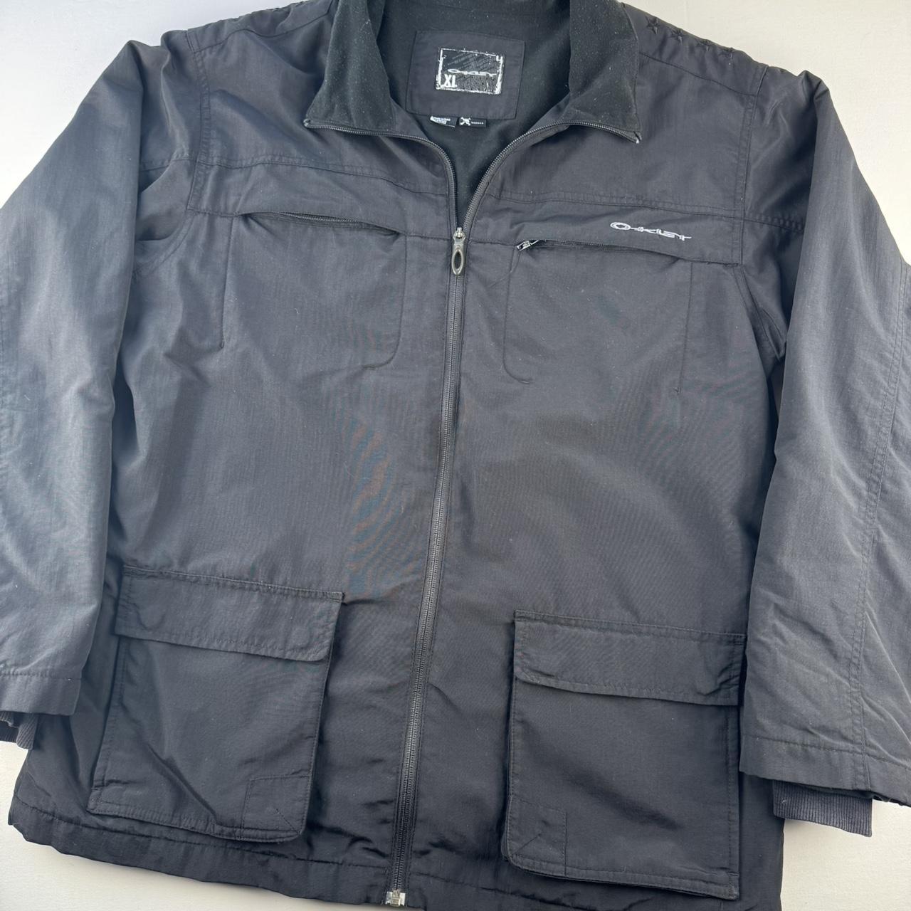 Rare 2000s Oakley Spellout Chore Jacket with Back Centre Logo XL