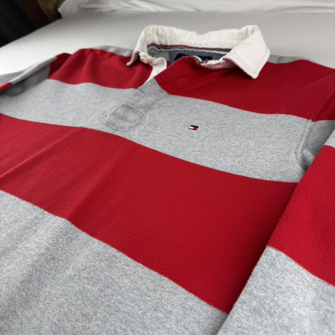 Tommy Hilfiger Striped Rugby Polo Shirt M