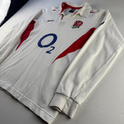 2003 England Home Nike Rugby Polo Shirt M