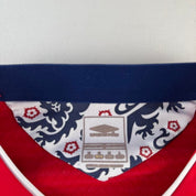 2008 England Umbro Number 7 David Beckham Away Long Sleeve Jersey M