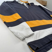 2000s Kappa Embroidered Striped Rugby Polo XL