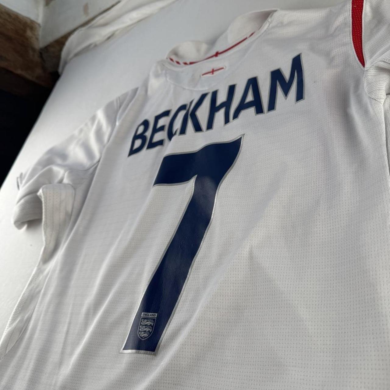 2005-07 Umbro England Home David Beckham 7 Jersey S