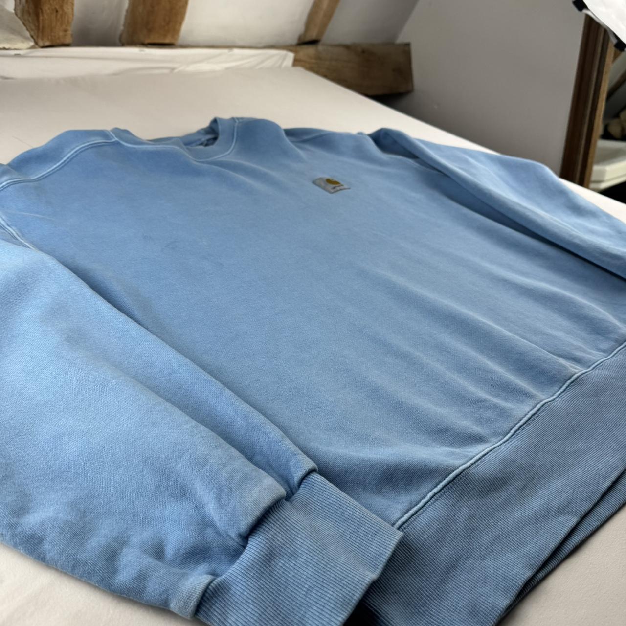 Blue Carhartt WIP Pocket Logo Nelson Sweatshirt L