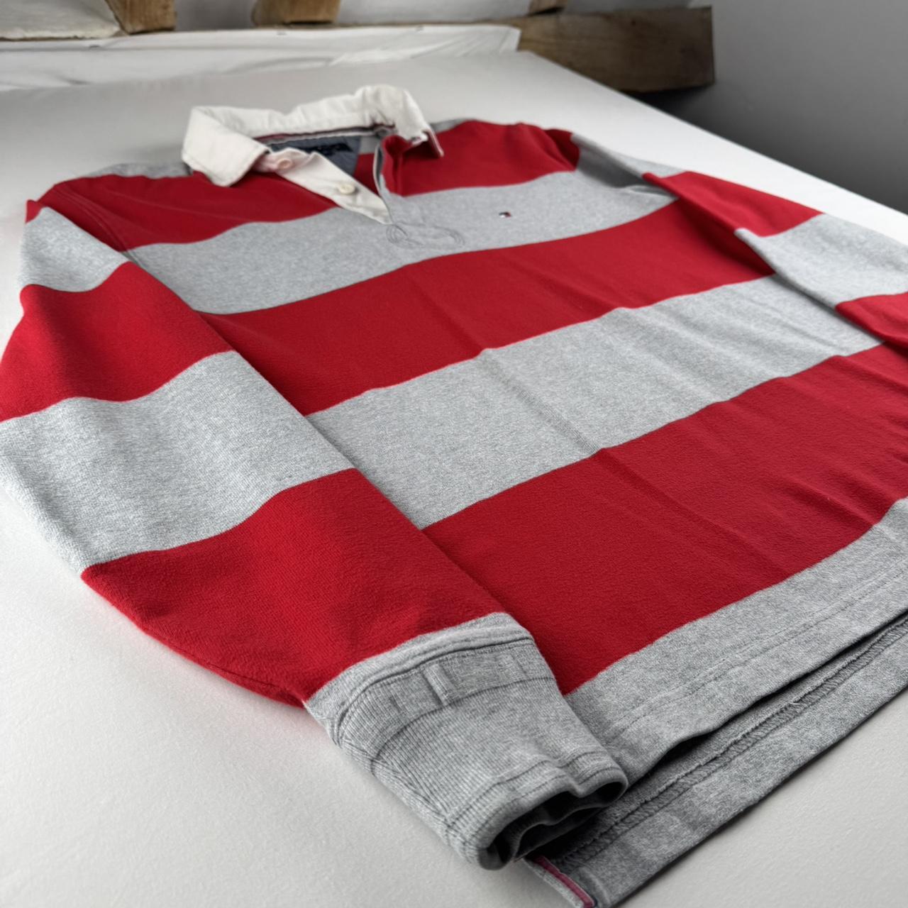 Tommy Hilfiger Striped Rugby Polo Shirt M