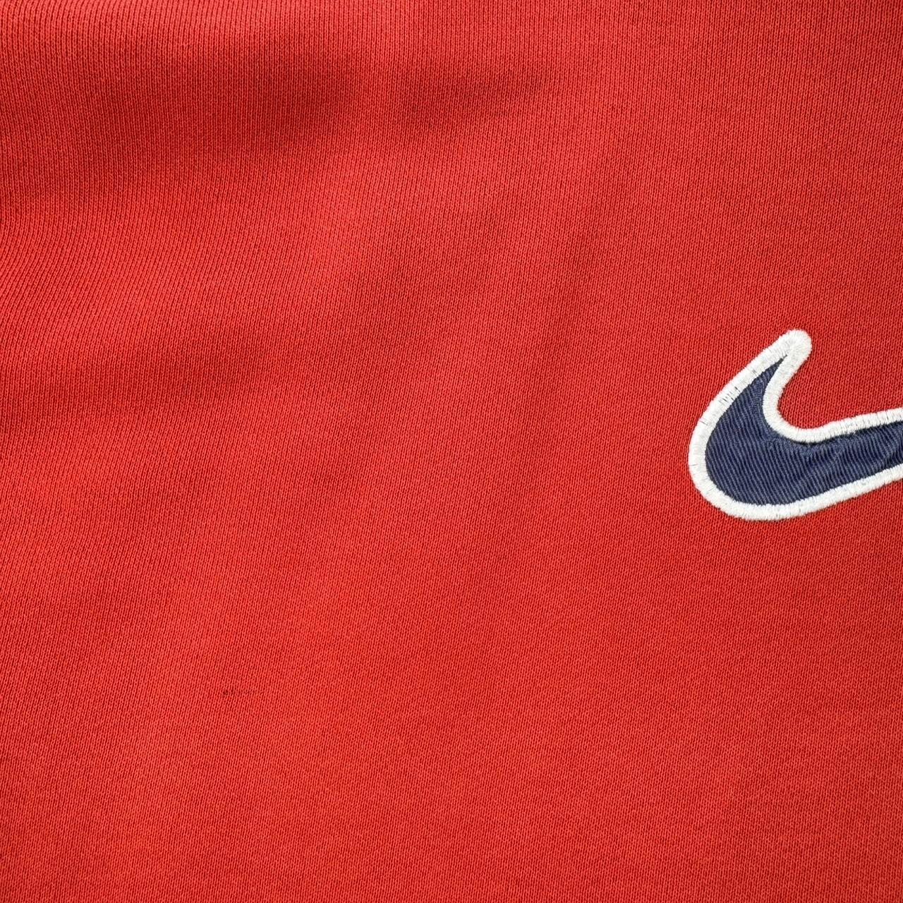 1990s Oversized Centre Swoosh Embroidered Sweatshirt S