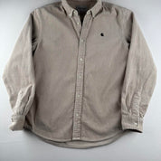 Carhartt WIP Embroidered Logo Button Down Corduroy Shirt S