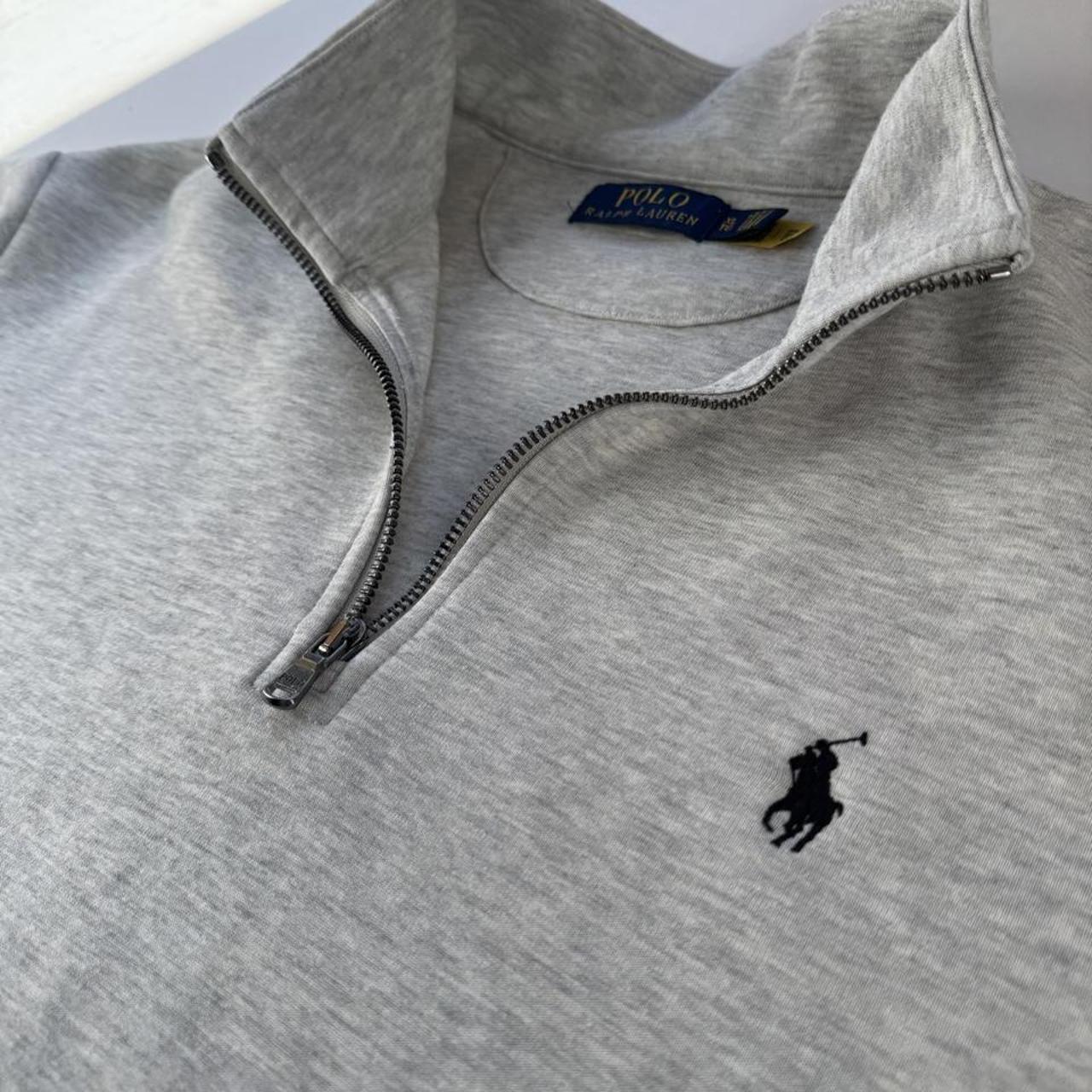 Polo Ralph Lauren Embroidered Pony Grey Quarter Zip Fleece XL