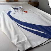 Nike 2007 France Rugby Long Sleeve Rugby Polo L