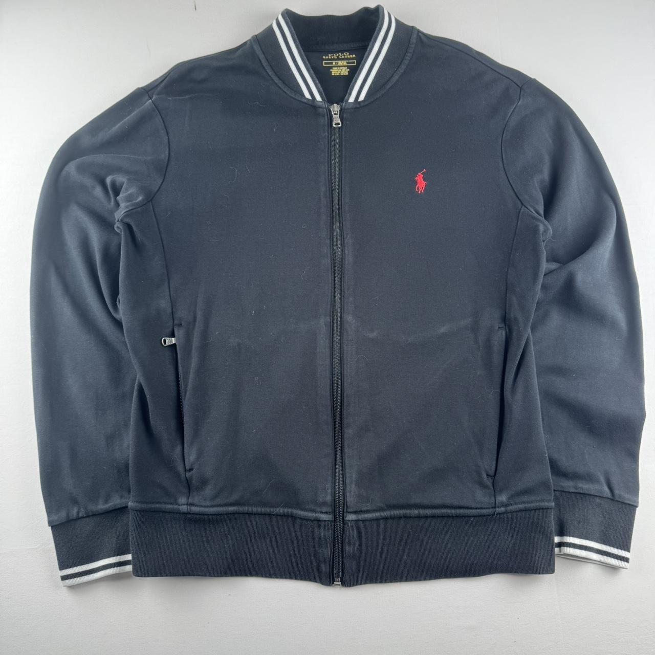 Polo Ralph Lauren Black Cotton Track Jacket M