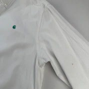 Carhartt WIP White and Green Corduroy Button Down Shirt L