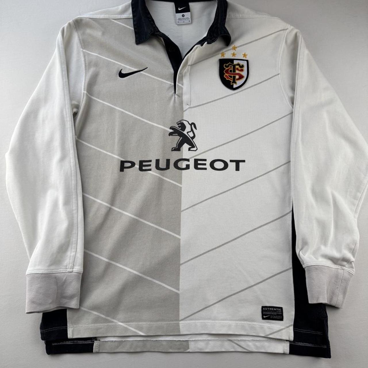 Stade Toulousain Nike Embroidered Rugby Polo Shirt M