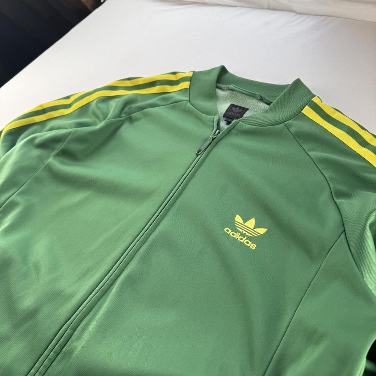 Early 2000s Adidas Brazil Colourway Track Jacket M