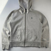Polo Ralph Lauren Embroidered Green Pony Heavyweight Full Zip Hoodie S