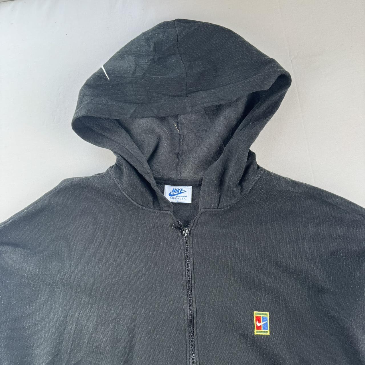 1990s Nike Court Full Zip Made in USA Hoodie L