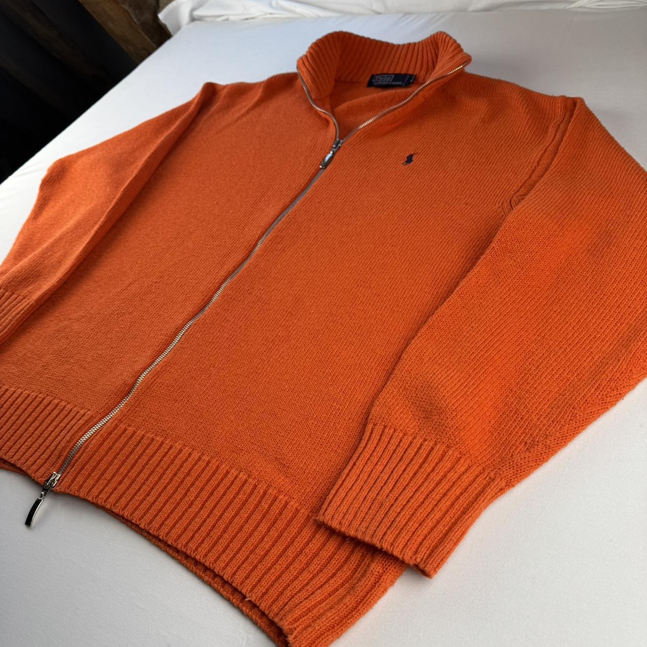 Polo Ralph Lauren Navy Pony Double Zip Thick Knitted Full Zip Jumper XL