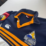 Rare 1990s Canterbury Brumbies Embroidered Rugby Polo S