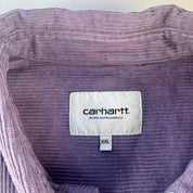 Purple Carhartt WIP Long Sleeve Madison Corduroy Button Down Shirt XXL