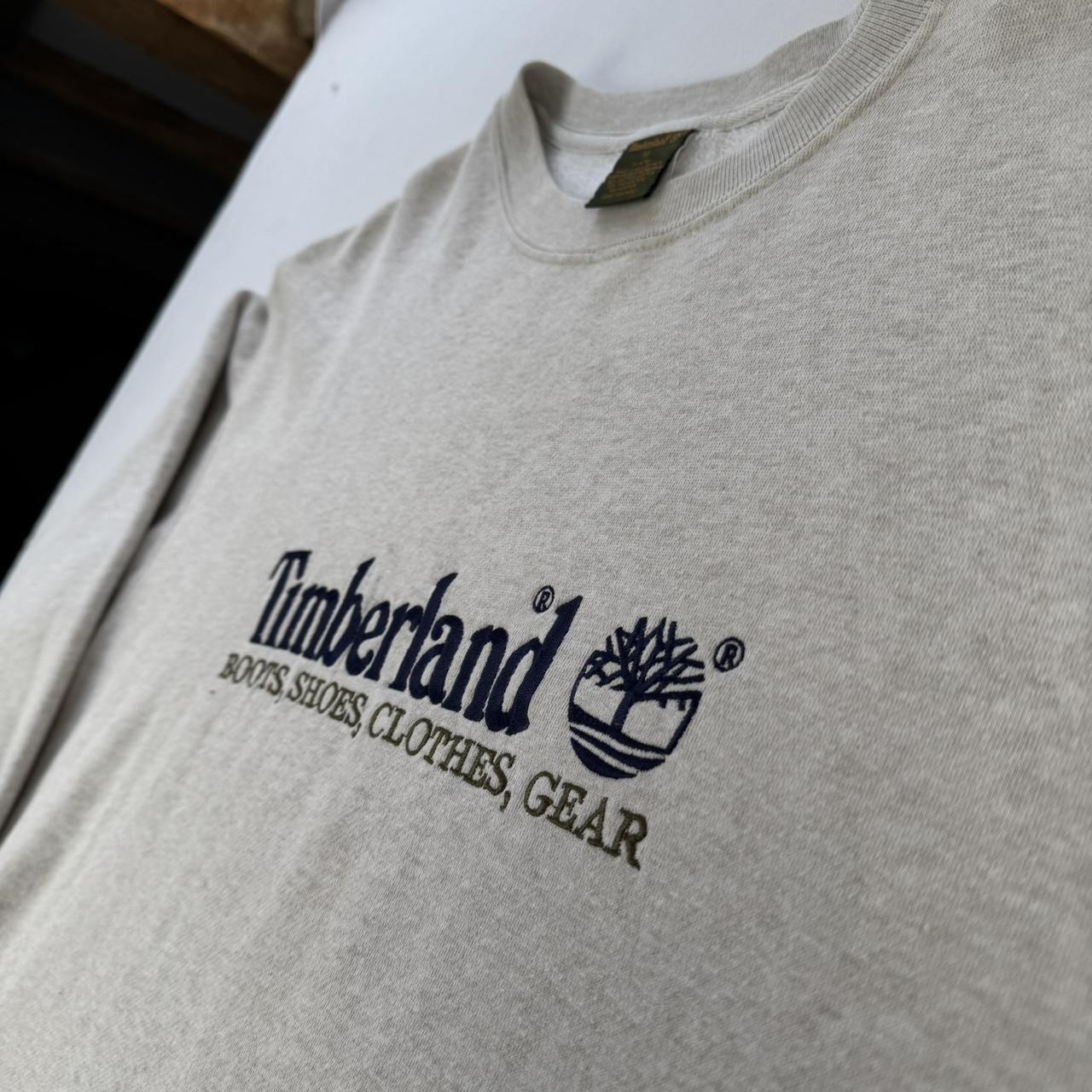 Early 2000s Timberland Embroidered Spellout Sweatshirt M
