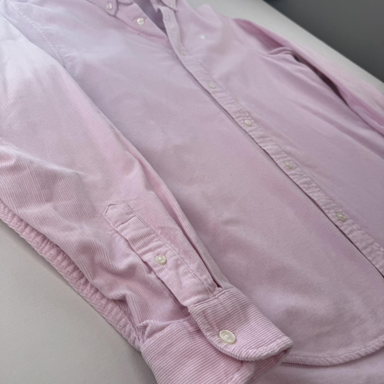 Pink Carhartt WIP Long Sleeve Madison Corduroy Button Down Shirt S