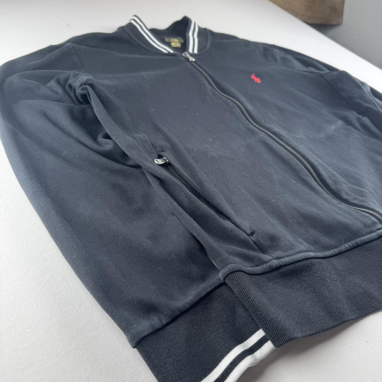 Polo Ralph Lauren Black Cotton Track Jacket M